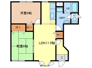 近鉄弥富駅 徒歩13分 1階の物件間取画像